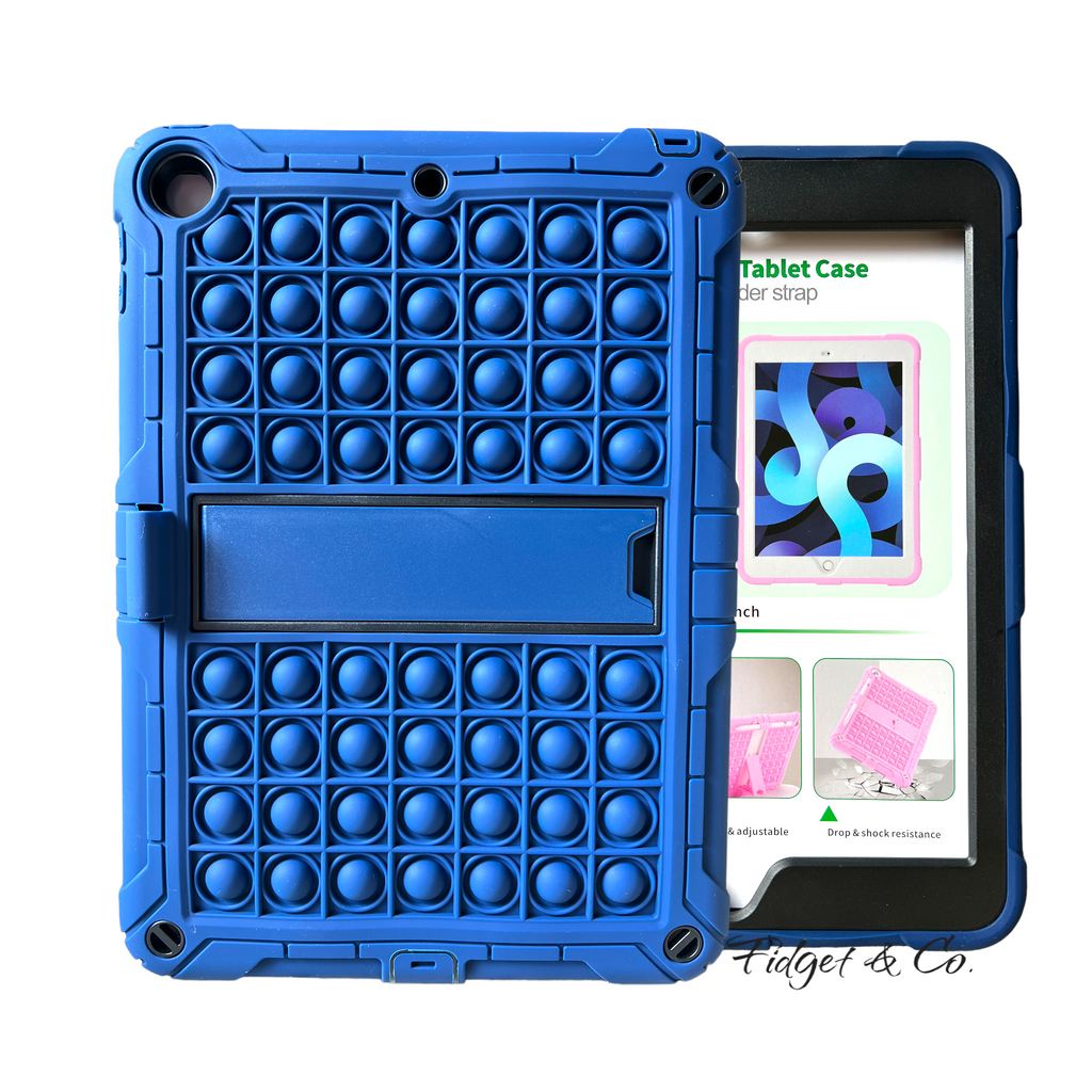 Fidget Case Shock & Drop Resistant Pop It Apple Fidget Sensory iPad Case with adju ...