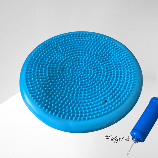 33cm Inflatable Yoga Sensory Stability Balance Disc | Wobble or Wiggle Cushion with Free pump - Fidget & Co.