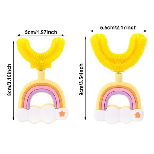 Rainbow U-Shaped Sensory Toothbrush - Toddler - Children / Adults - Fidget & Co.