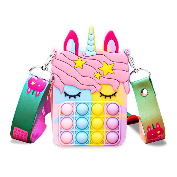 Bag - Unicorn Purse POP IT Shoulder Strap Sensory Fidgets - Fidget & Co.