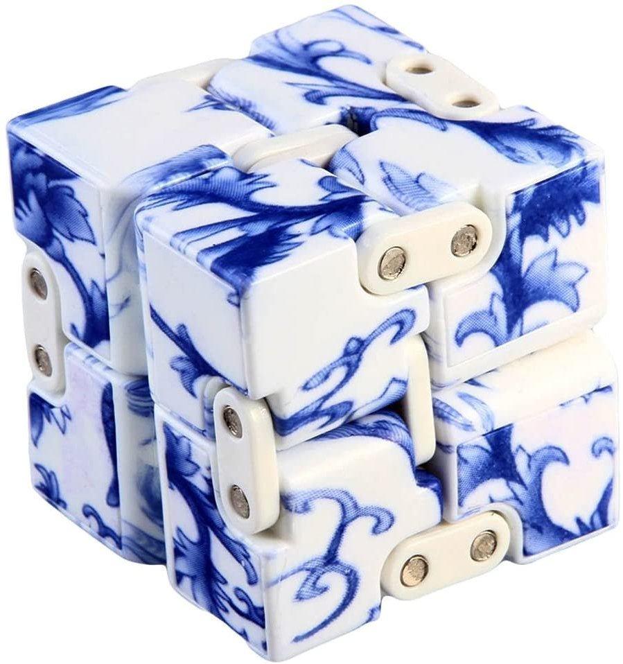 Blue & White Infinity Cube