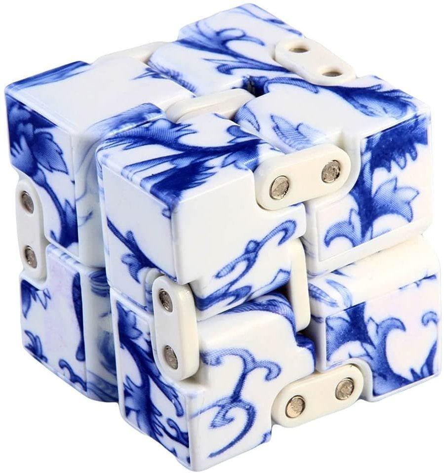 Porcelain Pattern Infinity Cube | Infinity Cube Australia – Fidget & Co.