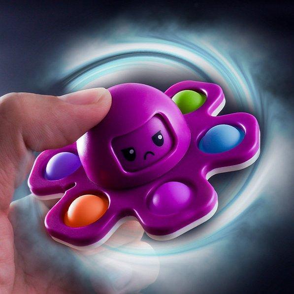 Mood-changing Octopus Fidget Spinner POP IT LED Spinner - Fidget & Co.