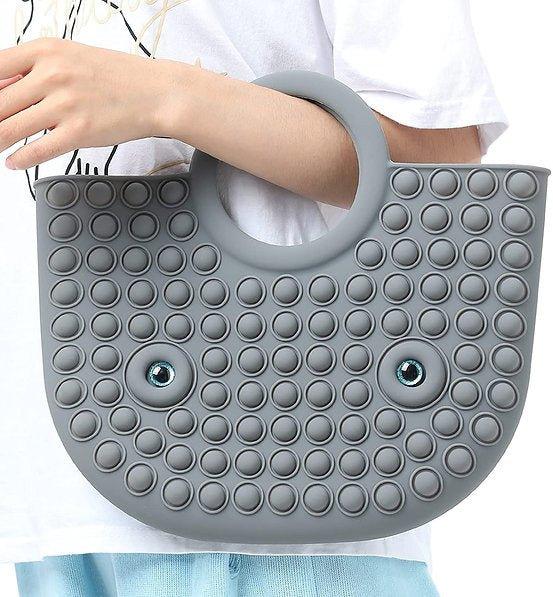 POP IT TOTE Handbags - Fidget & Co. Grey