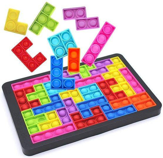 Puzzle Game Bubble POP IT Tetris Educational Sensory Relaxing Fidgets - Fidget & Co.