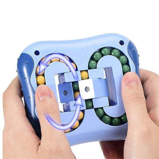 Rotating Bean Cube - Fidget & Co. Blue