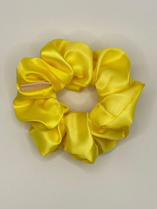 Scrunchie - Satin Yellow - Fidget & Co.