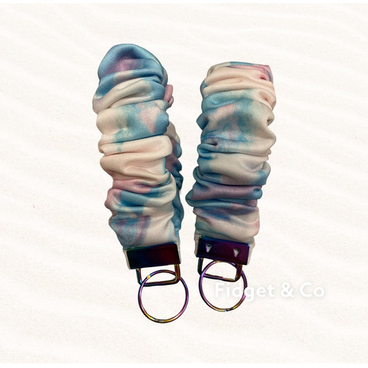Scrunchie Wristlet Keychain Fob - Tie Dye - Fidget & Co.