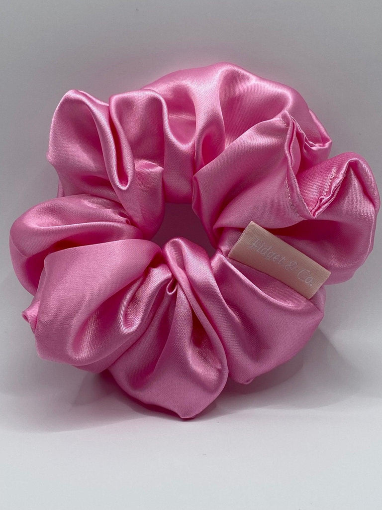 Scrunchies - Satin Baby Pink - Fidget & Co.