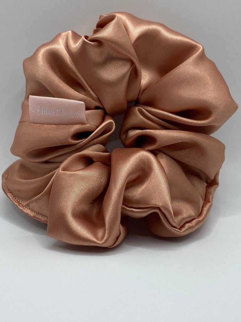 Scrunchies - Satin Rose Gold - Fidget & Co.