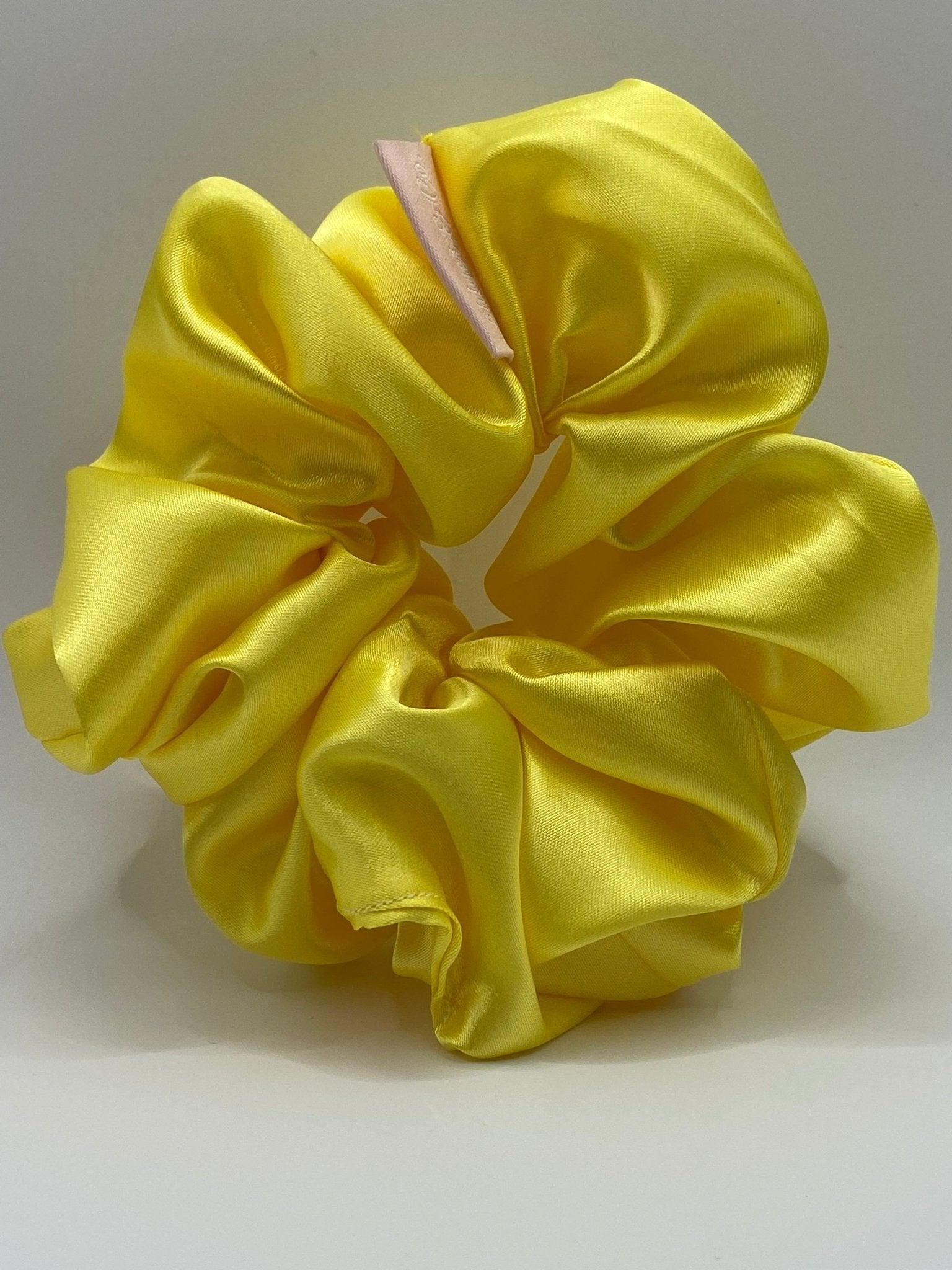 Scrunchies - Satin Yellow - Fidget & Co.