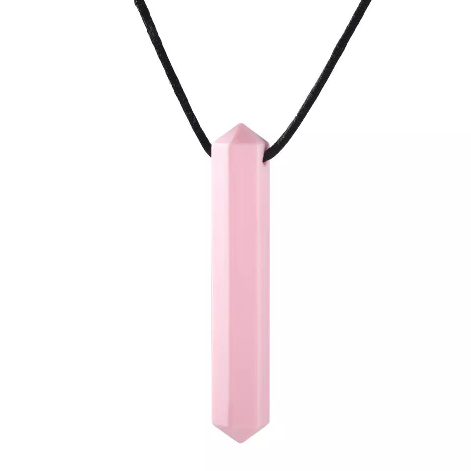 Sensory Crystal shaped Chewelry Silcone Pendant Necklace - Fidget & Co.