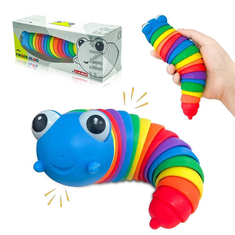 Slug Fidgit Rainbow Sensory Wriggly Fidget Slugs – Fidget & Co.