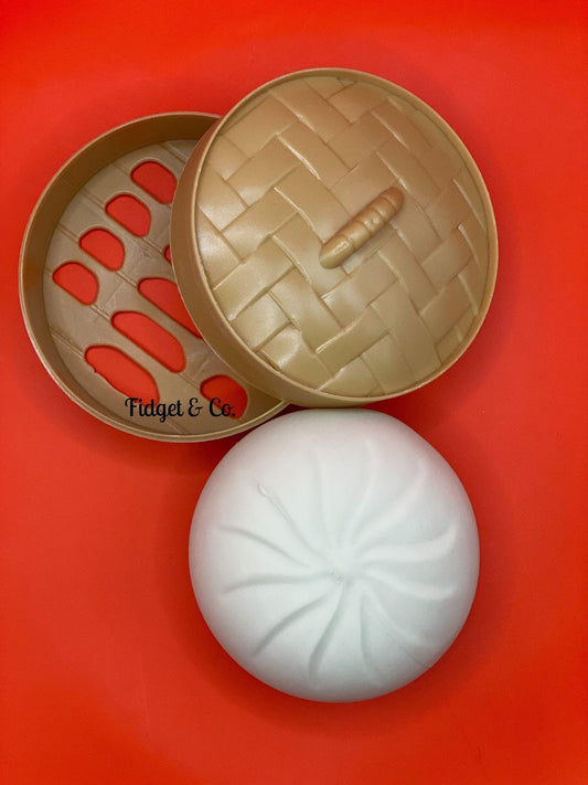 Steamed Stress ball Dumpling with Steamer Case - Fidget & Co.